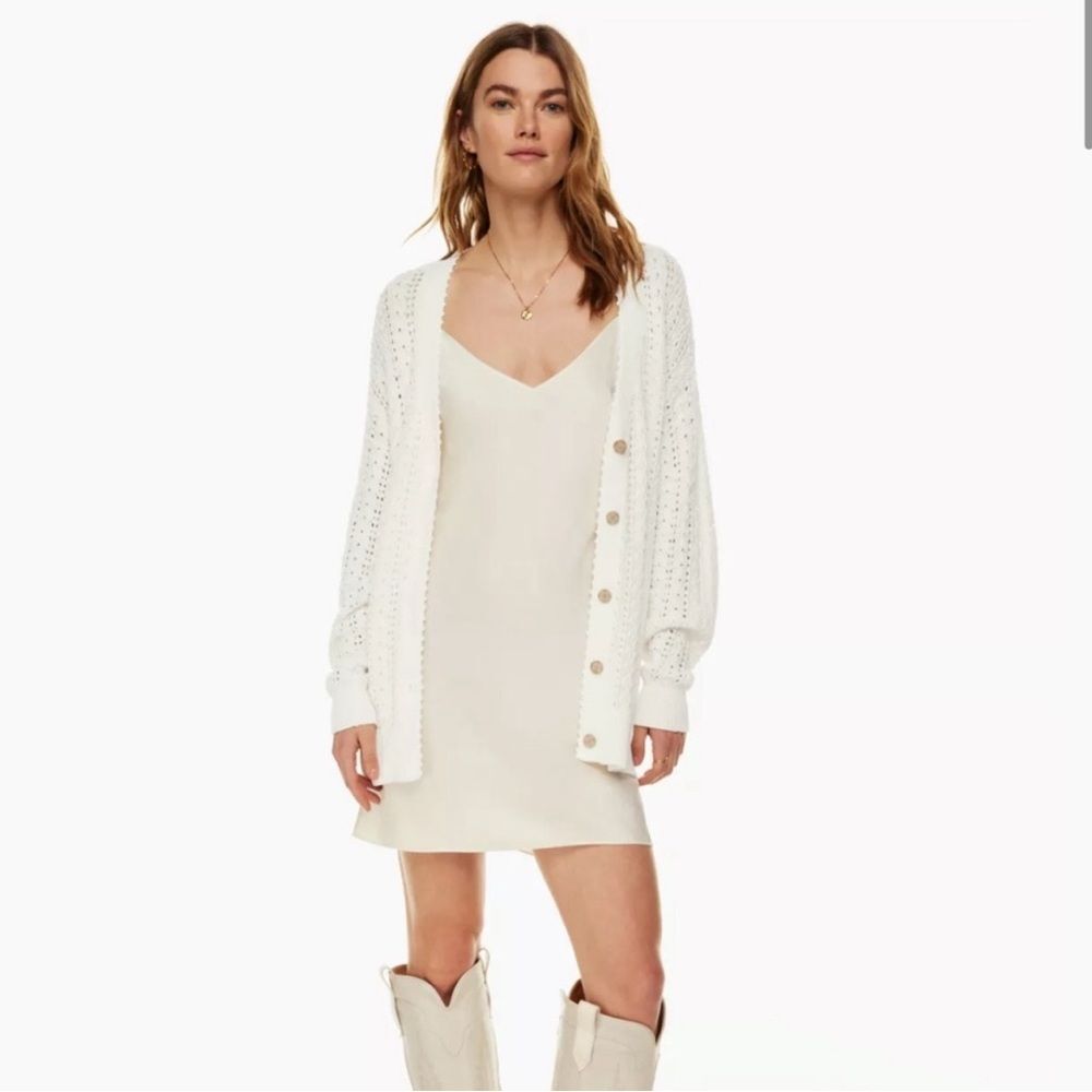 Aritzia Wilfred Only Slip Mini Dress Light Birch Size XL NWT
